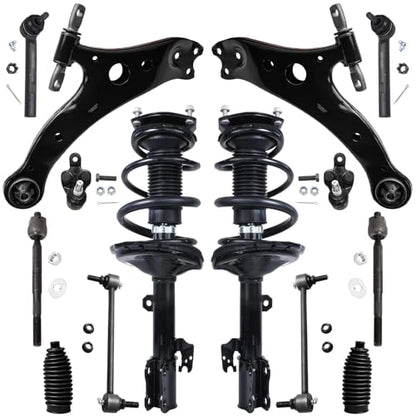 Detroit Axle - Front Suspension Kit for 04-07 Toyota Highlander Replacement - size: 14CQS1201826/Big Kit