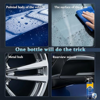Quick Effect Coating Agent for Car, Quick Effect Coating Agent,Waterless Wash & Polish,Car Coating Spray for Shine & Protection,Quick Acting Paint Protection and Glass Cleaner(1Pack:120ml+Brush+Towel) - color: 1 Pack: Quick Effect Coating Agent