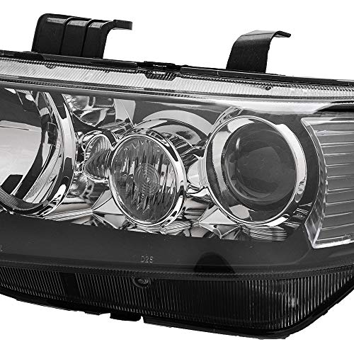 Headlights Assembly LH+RH Replacement for Acura TSX 2004-2005 - color: black