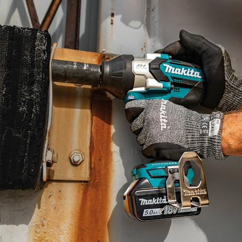 Makita XWT19T 18V LXT® Lithium-Ion Brushless Cordless 3-Speed 1/2" Sq. Drive Impact Wrench Kit w/Detent Anvil (5.0Ah) - style: Impact Wrench Kit