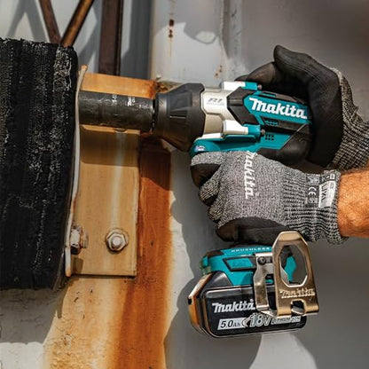 Makita XWT19T 18V LXT® Lithium-Ion Brushless Cordless 3-Speed 1/2" Sq. Drive Impact Wrench Kit w/Detent Anvil (5.0Ah) - style: Impact Wrench Kit