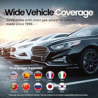 Bluetooth OBD2 Scanner, Car Diagnostic Code Reader for Vehicles