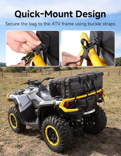 KEMIMOTO ATV Bag, 83L Large ATV Cargo Bag with Cooler