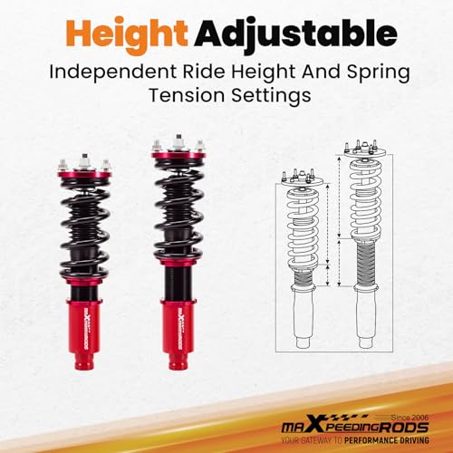 maXpeedingrods Coilovers for Honda Civic 1988-2000, for Honda CRX 1988-1991