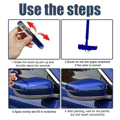Touch Up Paint for Cars, Car Scratch Repair Pen, Quick & Easy Solution to Erase Car Scratch Paint Pen, Automotive Paint Scratch Remover for Cars Paint Scratch Repair (Blue) - color: Blue