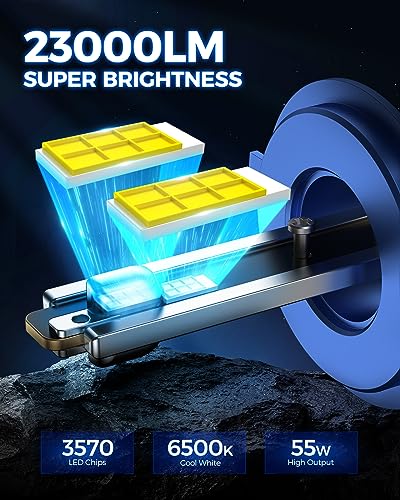 Marsauto H4/9003 Fog Bulbs, Super Bright, Long Lifespan, Plug and Play, Pack of 2 - color: White, size: H4