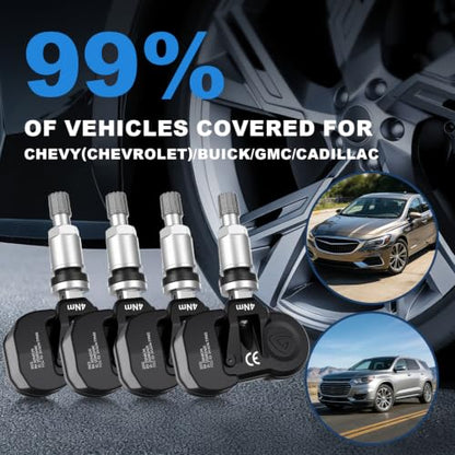 TPMS Pre-Programmed Tire Sensor Fit for Chevy/Buick/Cadillac/GMC 4PCS - size: 13598772
