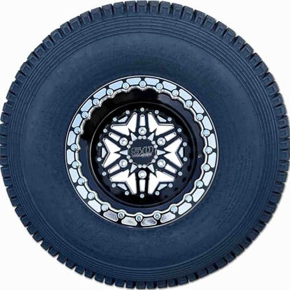 50 Caliber Racing Beadlock Wheel – 4x136.5 / 137mm Bolt Pattern – Compatible with Can-Am Maverick X3, Honda Talon, Kawasaki KRX 1000, Teryx – Black Alloy #502 (4, 15x10, 6x139.7 Beadlock #504) - size: 15x10