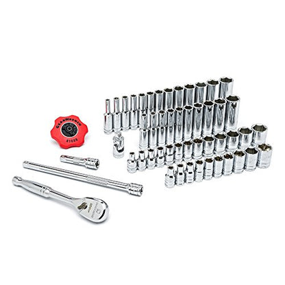 GEARWRENCH 51 Pc 1/4" Dr 6 Pt 120XP SAE/Metric Mechanics Tool Set | 80300P - size: 1/4"