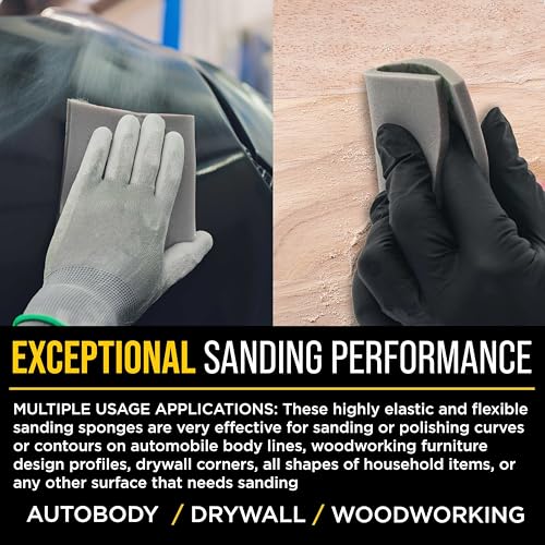 Dura-Gold Double-Sided Sanding Sponge Grit Variety Pack, Box of 20, Grits - style: Variety Pack