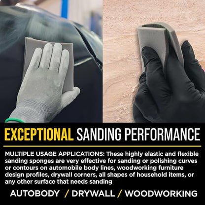 Dura-Gold Double-Sided Sanding Sponge Grit Variety Pack, Box of 20, Grits - style: Variety Pack