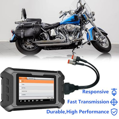 OBD2 Diagnostic Scanner Adapter Cable fits for Harley Davidson,2 in 1 Motorcycle OBD Scanner Adapter Cable (16Pin to 4Pin and 16Pin to 6Pin) 12" OBD2 Cable