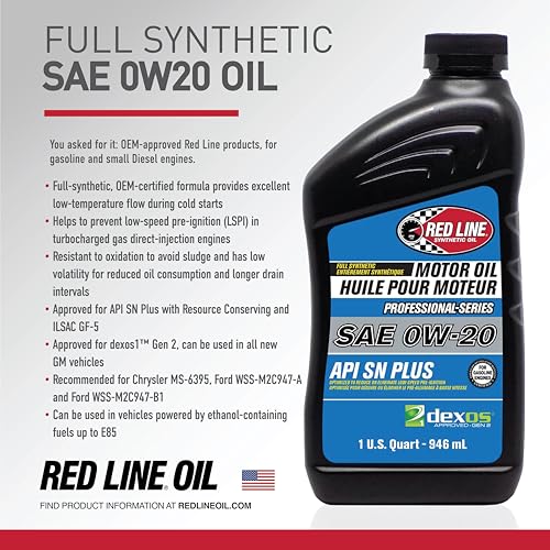 Red Line 12804 Professional Series 0W20 Motor Oil - 1 Quart