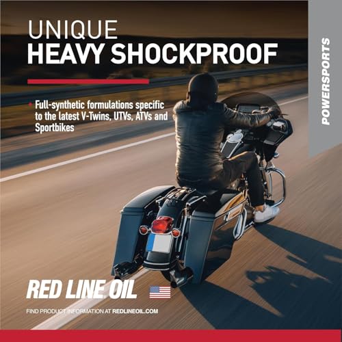 Red Line 42804 V-Twin Transmission Oil with Shockproof - 4 Quarts - size: 4 Pack