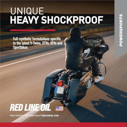 Red Line 42804 V-Twin Transmission Oil with Shockproof - 4 Quarts - size: 4 Pack