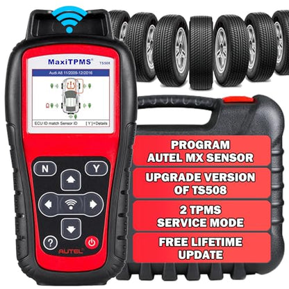 Autel TS508WF Tire Sensor Programmer Autel TPMS Tool TPMS Relearn/Reset Read/Clear TPMS DTCs Activate Tire Sensor