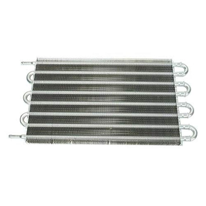 MAGQOO 8 Row Tube and Fin Transmission Cooler High Performance Aluminium Oil Cooler Kit w/ 10" Radiator Cooling Fan Universal - size: 8 Row Cooler w/ 10" cooling fan