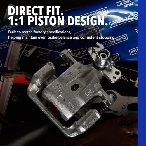 JC Whitney Rear Left Brake Caliper Assembly with Bracket