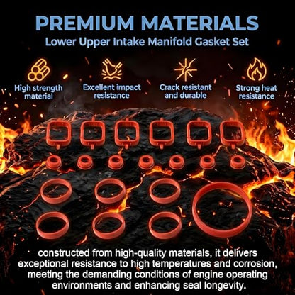 Sorello 11612245439 Engine Intake Manifold Gasket Seal Set for BMW X5 335D