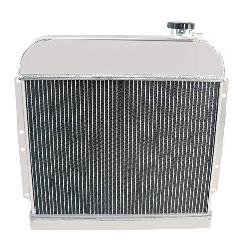 4 Row Aluminum Radiator Compatible with 1941-1952 Plymouth Concord Special Deluxe Suburban 1942 1943 1944 1945 1946 1947 1948 1949 1950 1951 Radiators