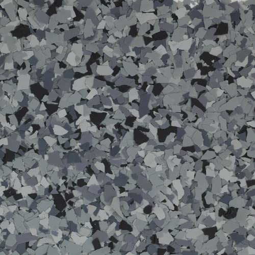 Colored Epoxies 20 LB Decorative Vinyl Flakes for Epoxy Garage Floors - color: Nightfall Flake