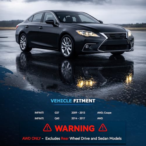 Detroit Axle - AWD Front Struts for 2009-2013 INFINITI G37, 2014-2017 Q60 - size: 11407_11408/PAIR