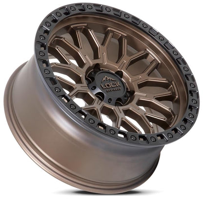 LOCK OFFROAD COMBAT-7957MRMBR 17X9-5X127 1et - Matte Bronze with Matte Black Ring - color: Matte Bronze with Matte Black Ring, size: 17X9 - 5X127 1et