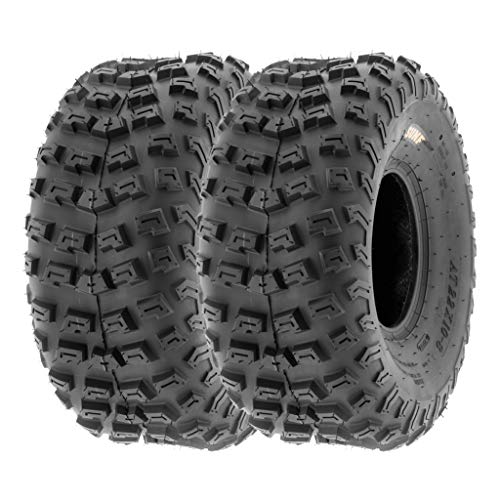 [Set of 2] SunF 22x10-8 22x10x8 ATV UTV A/T Knobby Race Replacement 6 PR Tubeless Tire A030