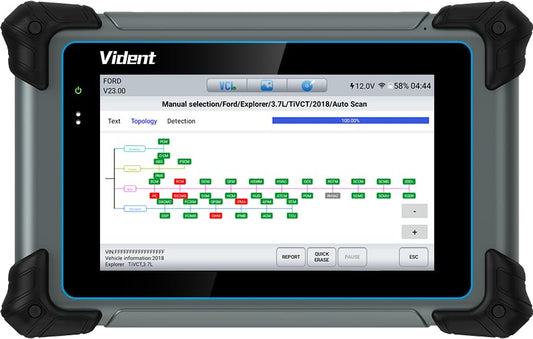 VIDENT OBD2 Scanner Diagnostic Tool, 7" Professional Full‑Car Scan Tool