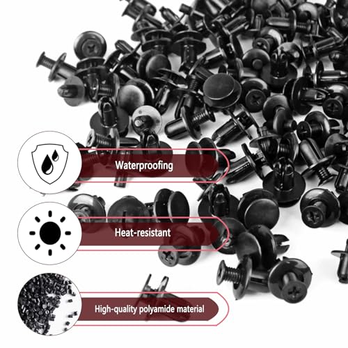 120Pcs Kia Fender Liner Clips Replace 86155-2H100, 86595-2T500, 86590-28000
