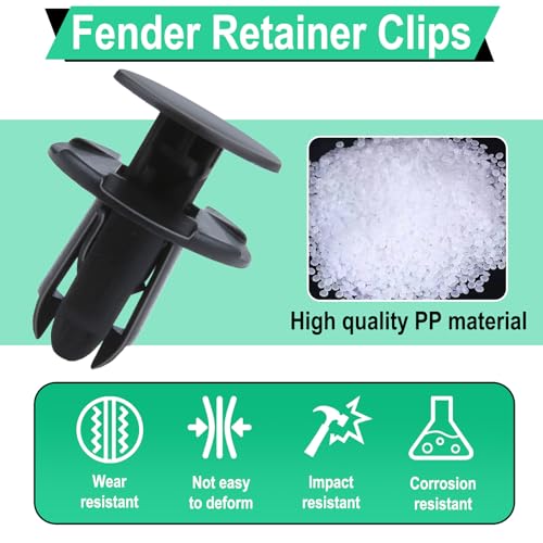 20 PCS Fender Liner Push-Type Retainer Clip Fastener, Car Retainer Clips - size: 20 PCS