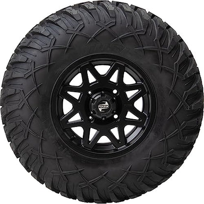 4/137 Tusk Tintic Wheel 15x7 4.0 + 3.0 Matte Black For Can-Am Defender HD10 Pro XT 2020-2023