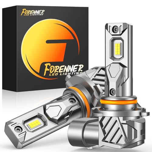 FORENNER 9005/HB3 Light Bulbs, 900% Brighter 6500K Cool White - size: 9005