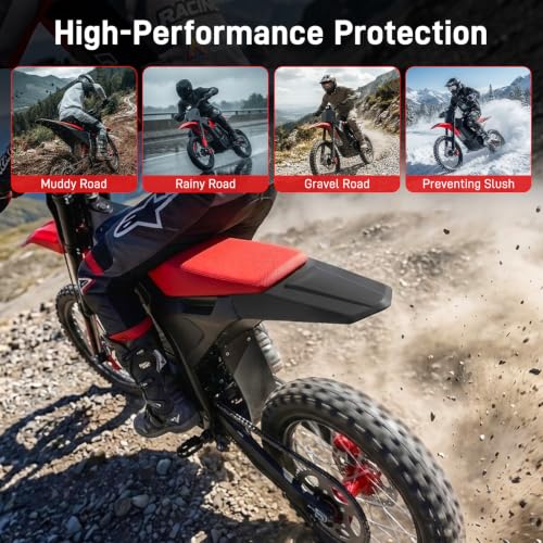 JERBOR Rear Fender for Yozma IN 10/IN 10 Pro, Upgraded Thickened PP Plastic Back Mud Guard Protector Dirt Bike, Wear-Resistant Splash Mudguard Panel, Off-Road Accessories Parts for Yozma