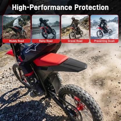 JERBOR Rear Fender for Yozma IN 10/IN 10 Pro, Upgraded Thickened PP Plastic Back Mud Guard Protector Dirt Bike, Wear-Resistant Splash Mudguard Panel, Off-Road Accessories Parts for Yozma