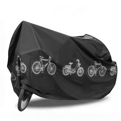 Heavy Duty All Weather Bike Cover Black EVA Non Woven Material Waterproof & Dustproof Universal Bicycles Electric Bikes Mountain Road and Motorcycles Easy to Clean Outdoor - color: black out