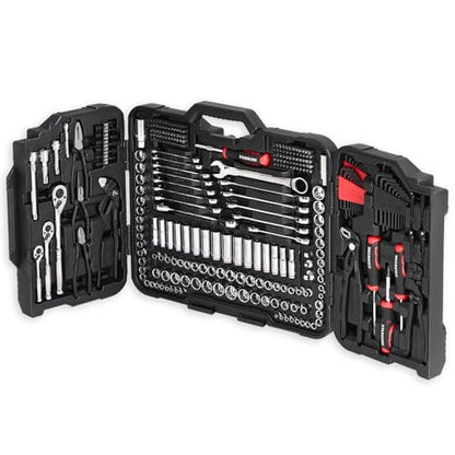 STARWORK TRUE MECHANIC 312-Piece Mechanics Tool Set and Socket Set, Professional, SAE/Metric, Mirror-Finish Sockets & Ratchet Wrenches - size: 312 Mirror