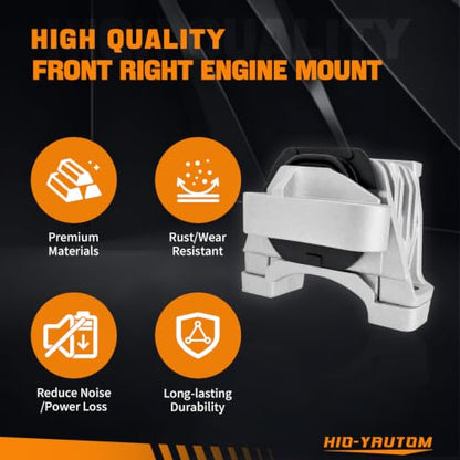 Front Right Engine Mount Compatible with Jeep Cherokee KL 2014-2022 2.4L L4