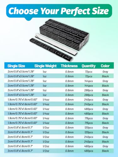 1oz Adhesive Stick on Wheel Weights 2 Box, 144oz Case Black - color: Black, size: 1 oz, 144 pack