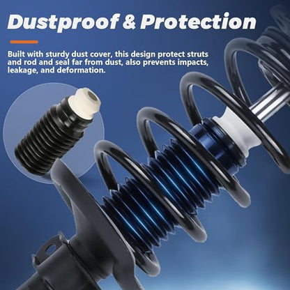 KUIPERAUTO 2PCS Rear Complete Strut Shock Absorber with Spring Assembly fit for Lexus ES300 1992-2001, Fit for Toyota Camry 1992-1994/1997-2001,Fit for Toyota Avalon 1997-2003, Replace 271680 271681 - size: 2x Rear Struts, style: 1992-1994 Toyota Camry