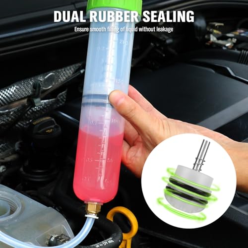 SWANLAKE 200cc Fluid Extractor, Extraction&Fill Pump,Fluid Syringe Pump Manual Suction Vacuum Fuel Car Transfer - color: 200ML Green