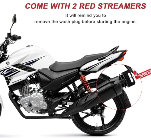 2 Pack Muffler Dirt Bike Exhaust Plug Fit 2 & 4 Stroke Motorcycle Bike (M) - size: M: 1.07-1.85 Inch