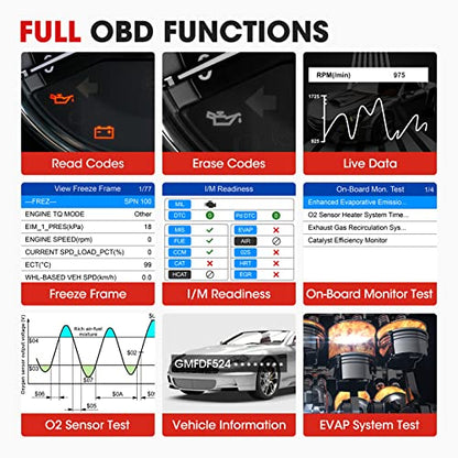 Autel AL539B OBD2 Scanner Battery Tester, 2.0 of AL519 AL539 Code Reader