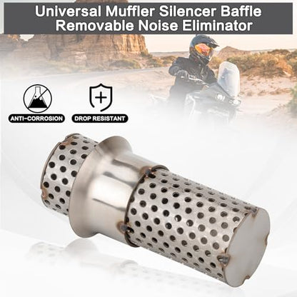 Motorcycle 51mm DB Killer Universal Exhaust Baffle Silencer - size: 51mm - Air Hole Model