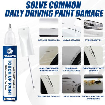 Brilliant Silver Metallic (K23) Touch Up Paint Compatible with Nissan, All in One Car Scratch Repair Kit with Primer Putty & Clear Coat, Complete Sanding Tools Set for Scratches Chips Nicks - color: Brilliant Silver Metallic (K23), size: Nissan