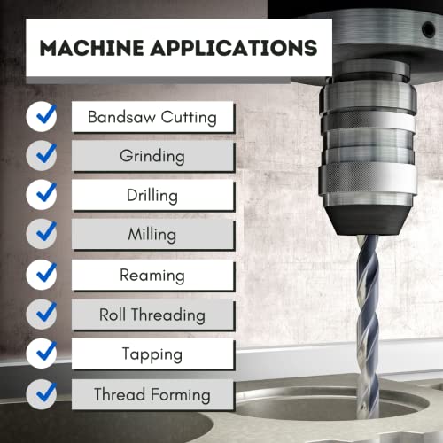 Machining Fluid with Low Foam by Fusion Chemical | Fusion Cool 2275 LF | General Purpose Coolant with Exceptional Low Odor, High-Lubricity | Semi-Synthetic | Microemulsion (1 Gallon) - size: 1 Gallon