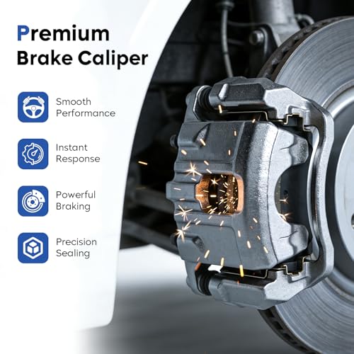 Rear Disc Brake Caliper Assembly with Bracket for 2008-2012 Honda Accord, 2009-2014 Acura TSX, Replacement 19-B3358 19-B3359