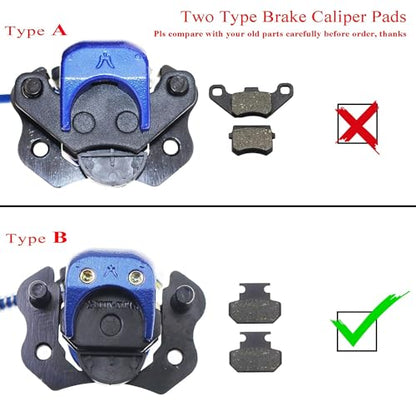 PRO BAT ATV Hydraulic Disc Brake Kit with 158mm/6.22" Disk Brake Rotor - color: Black