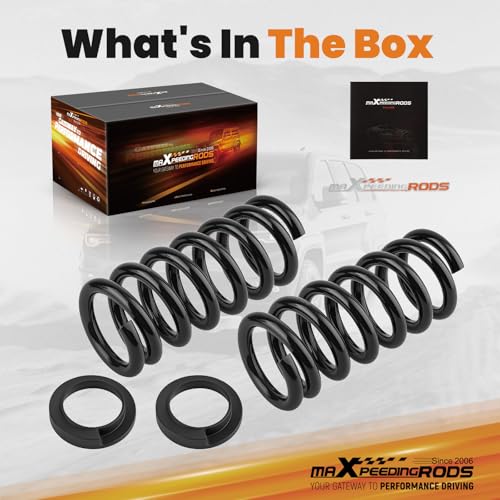 maXpeedingrods 2-3” Front Lowering Springs for GM C1500 STD Cab 1988-1998 - size: 2-3" Front