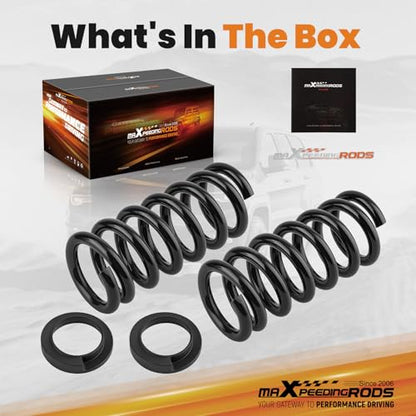 maXpeedingrods 2-3” Front Lowering Springs for GM C1500 STD Cab 1988-1998 - size: 2-3" Front